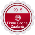 Medal Firmy Godnej Zaufania 2015